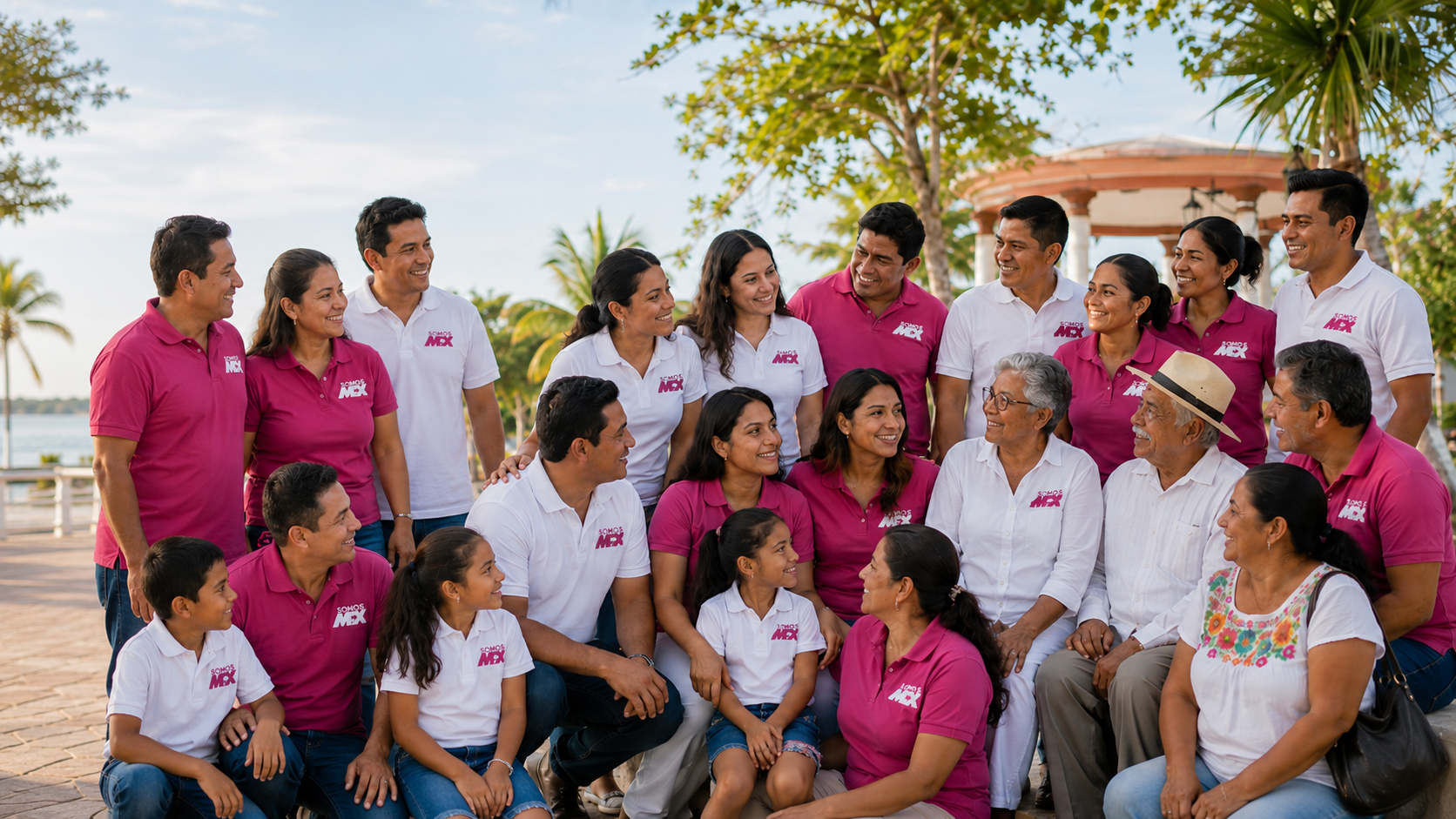 Quintana Roo también se construye participando. Comunidad reunida.